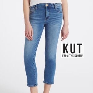 KUT Catherine Crop Jeans, 10, CB2483